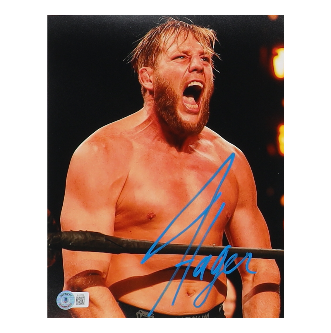 Jake Hager Signed AEW 8x10 Photo (Playball Ink) at PristineAuction.com Jake Hager Signed AEW 8x10 Photo (Playball Ink) at PristineAuction.com