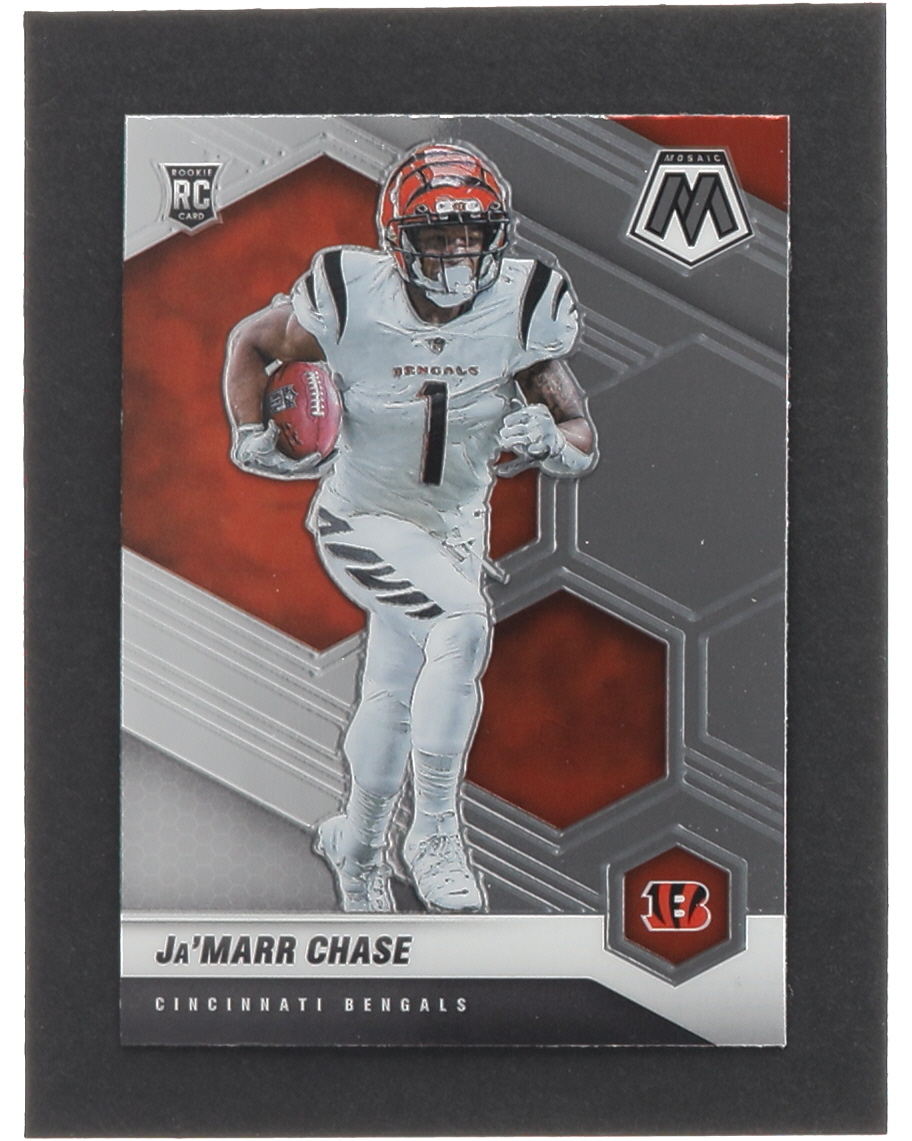 Ja'Marr Chase 2021 Panini Mosaic #307 RC at PristineAuction.com Ja'Marr Chase 2021 Panini Mosaic #307 RC at PristineAuction.com