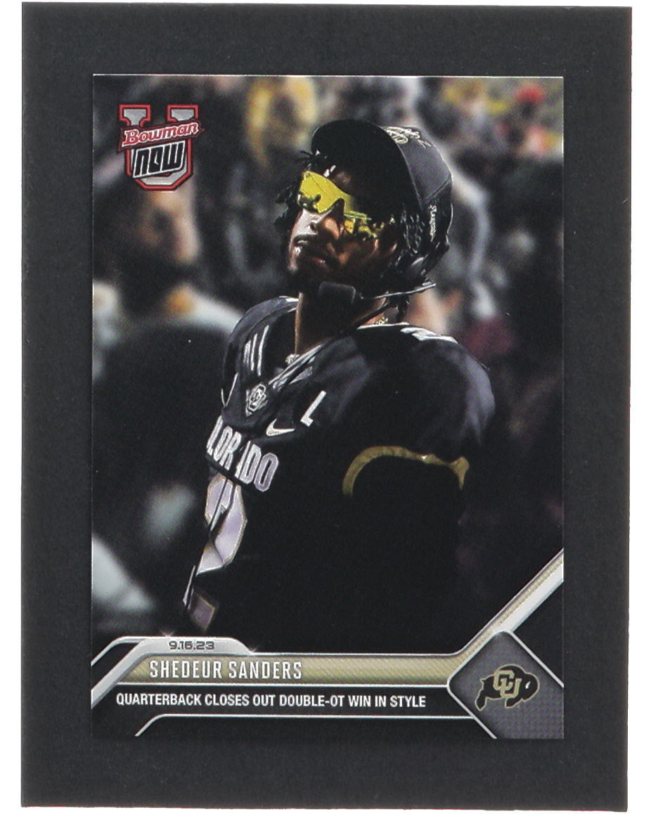 Shedeur Sanders 2023 Bowman Now University #5 at PristineAuction.com Shedeur Sanders 2023 Bowman Now University #5 at PristineAuction.com