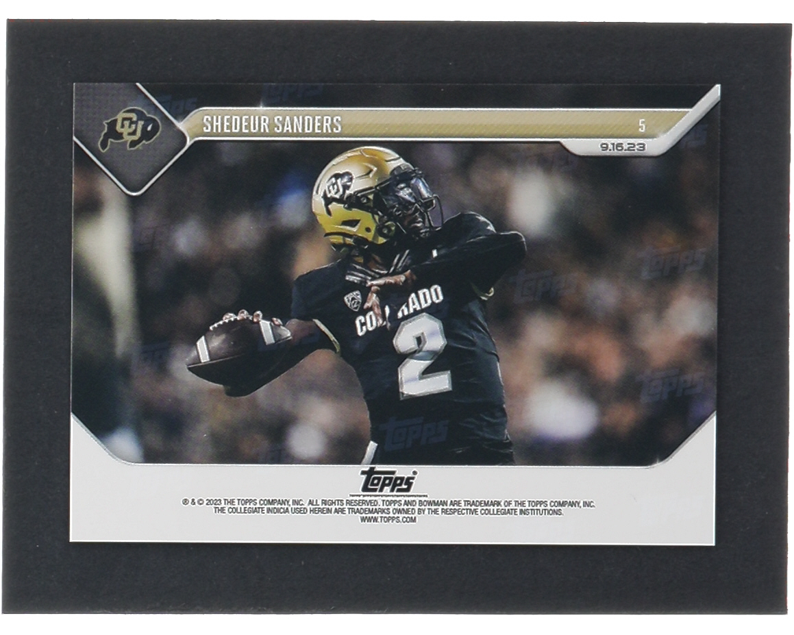 Shedeur Sanders 2023 Bowman Now University #5 at PristineAuction.com Shedeur Sanders 2023 Bowman Now University #5 at PristineAuction.com