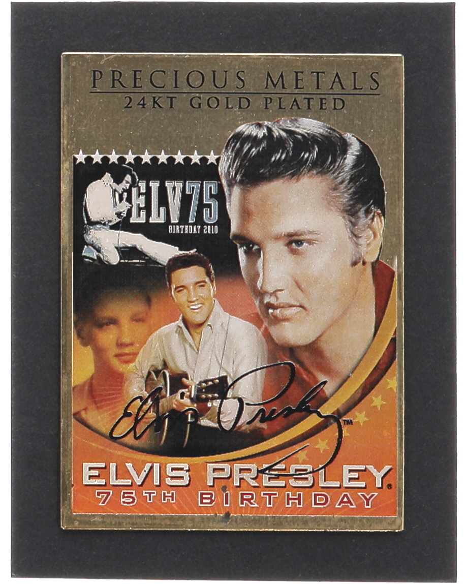 Elvis Presley The Merrick Mint Precious Metals 24kt Gold Card at PristineAuction.com Elvis Presley The Merrick Mint Precious Metals 24kt Gold Card at PristineAuction.com