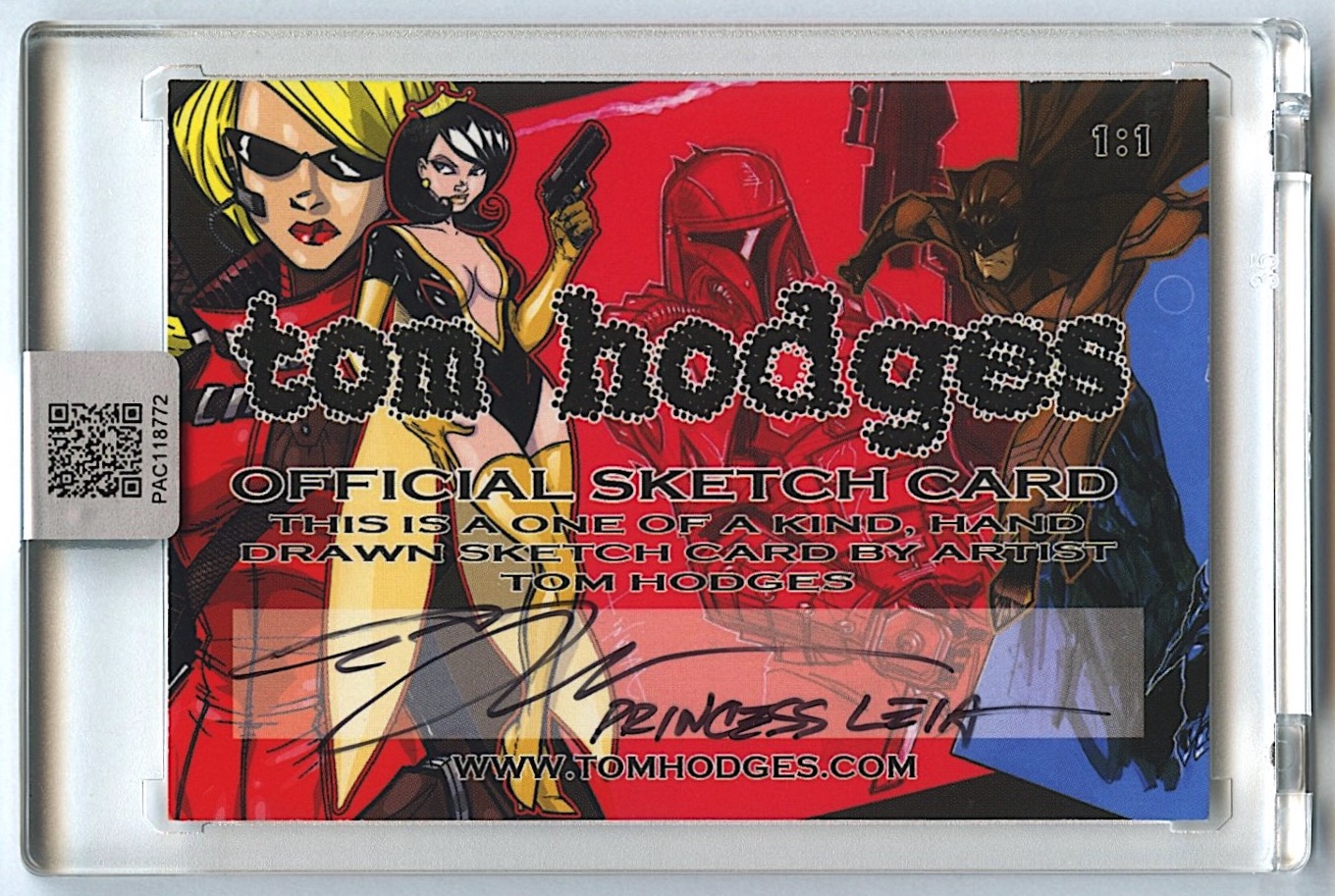 Princess Leia | Star Wars | Original Art Sketch Card by Tom Hodges (1/1 Original Art) at PristineAuction.com Princess Leia | Star Wars | Original Art Sketch Card by Tom Hodges (1/1 Original Art) at PristineAuction.com