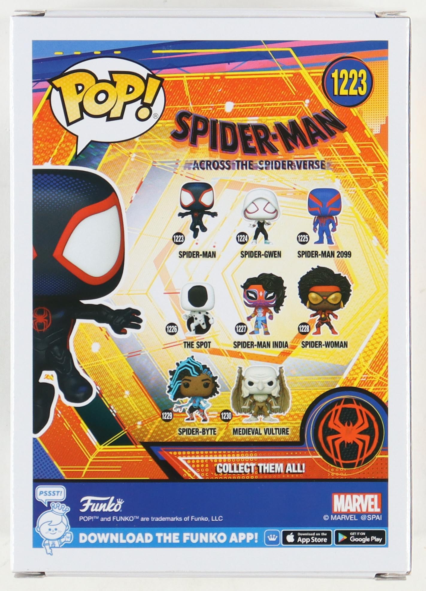 Shameik Moore Signed "Spider-Man: Across The Spiderverse" #1223 Spider-Man Funko Pop! Vinyl Figure (PA) at PristineAuction.com Shameik Moore Signed "Spider-Man: Across The Spiderverse" #1223 Spider-Man Funko Pop! Vinyl Figure (PA) at PristineAuction.com
