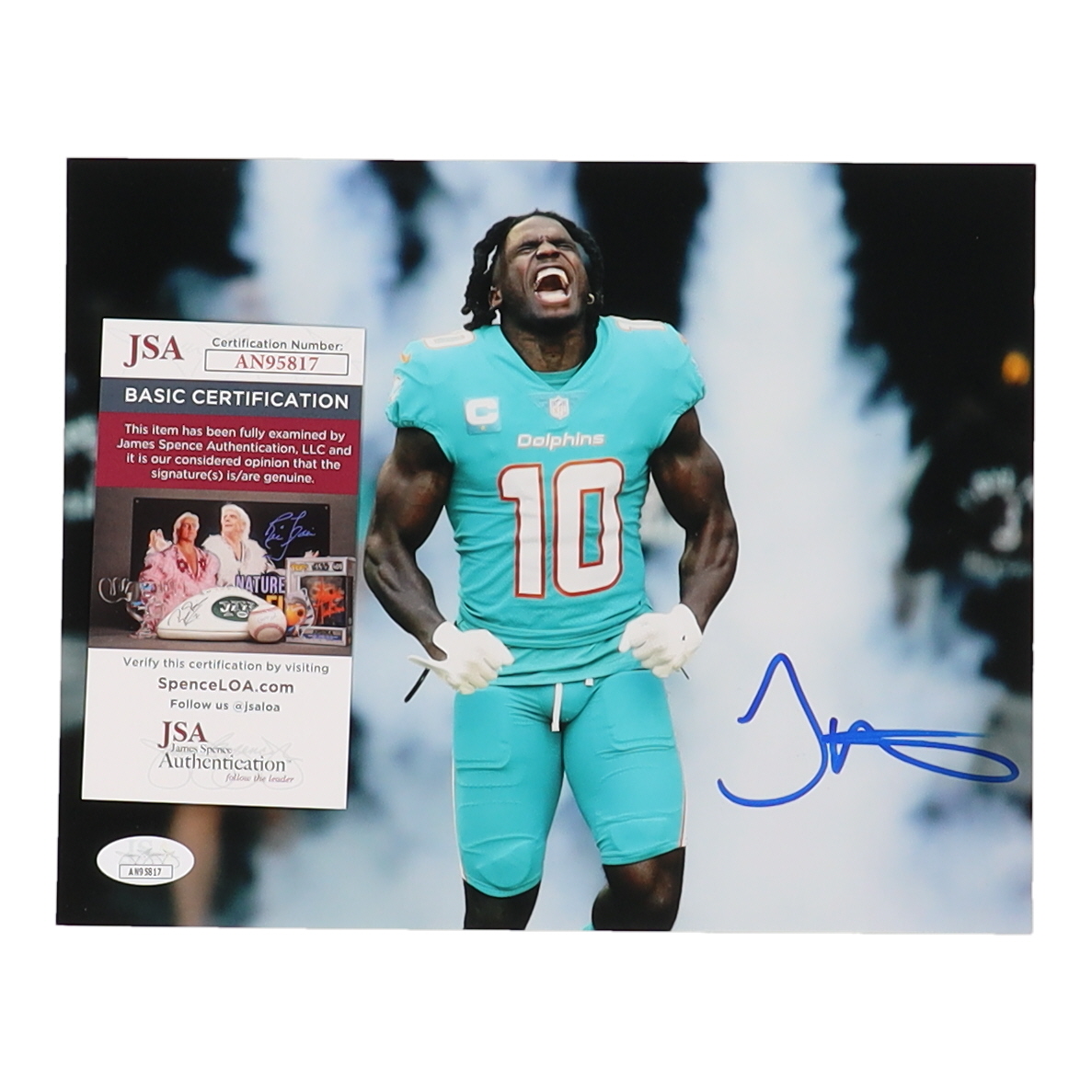 Tyreek Hill Signed Dolphins 8x10 Photo (JSA) at PristineAuction.com Tyreek Hill Signed Dolphins 8x10 Photo (JSA) at PristineAuction.com