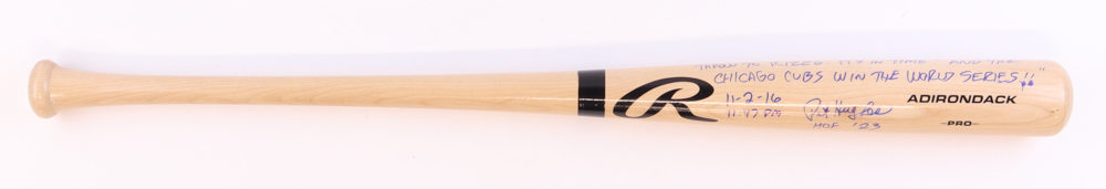 Pat Hughes Signed Rawlings Adirondak Pro Baseball Bat with Extensive Inscription (Beckett) at PristineAuction.com Pat Hughes Signed Rawlings Adirondak Pro Baseball Bat with Extensive Inscription (Beckett) at PristineAuction.com