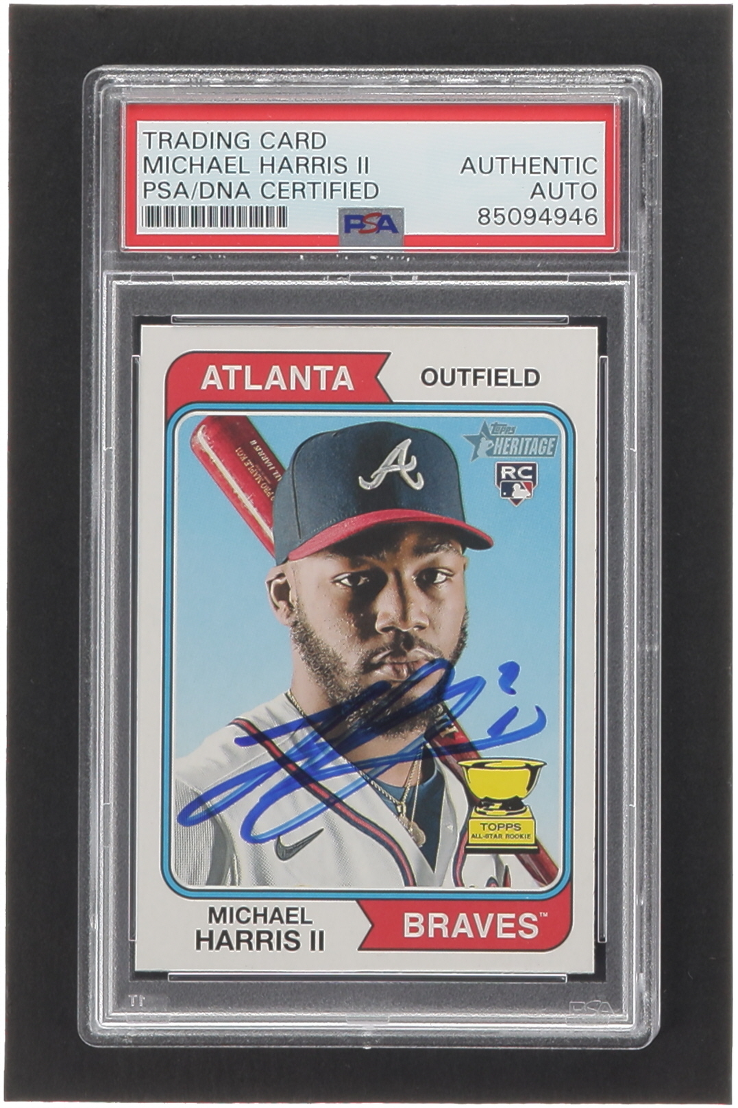 Michael Harris II Signed 2023 Topps Heritage #30 RC (PSA) at PristineAuction.com Michael Harris II Signed 2023 Topps Heritage #30 RC (PSA) at PristineAuction.com
