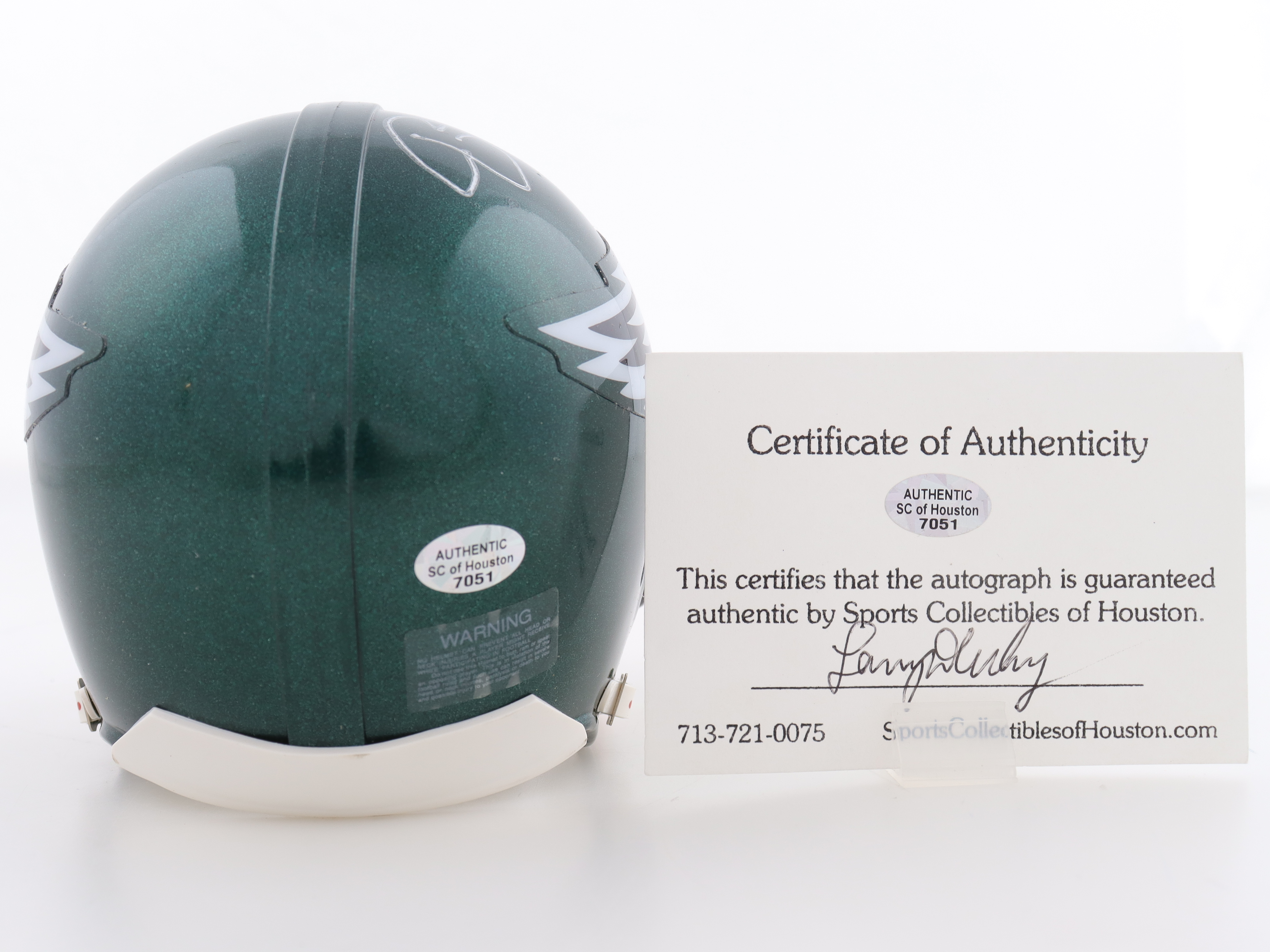 Jerry Sisemore Signed Eagles Mini Helmet (Authentic SC) at PristineAuction.com Jerry Sisemore Signed Eagles Mini Helmet (Authentic SC) at PristineAuction.com