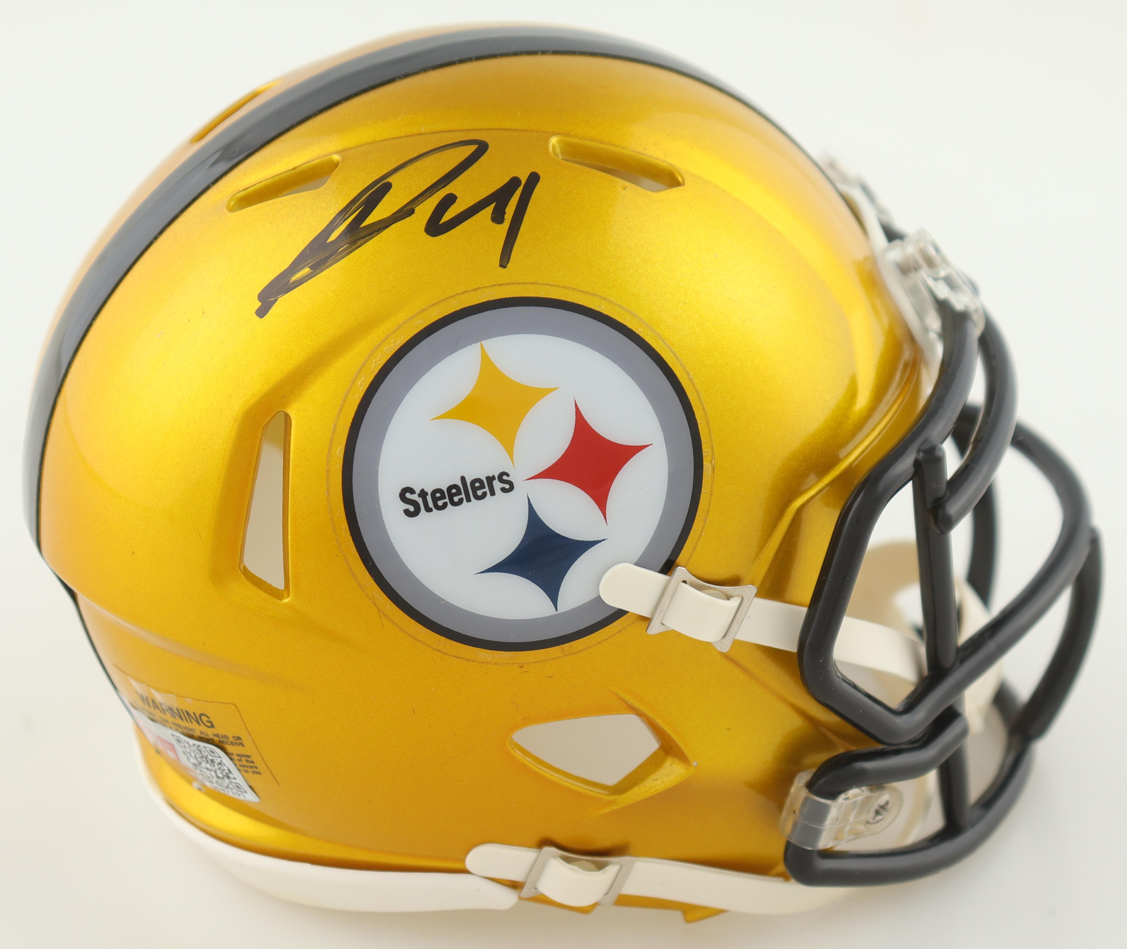 George Pickens Signed Steelers Flash Alternate Speed Mini Helmet (JSA) at PristineAuction.com George Pickens Signed Steelers Flash Alternate Speed Mini Helmet (JSA) at PristineAuction.com