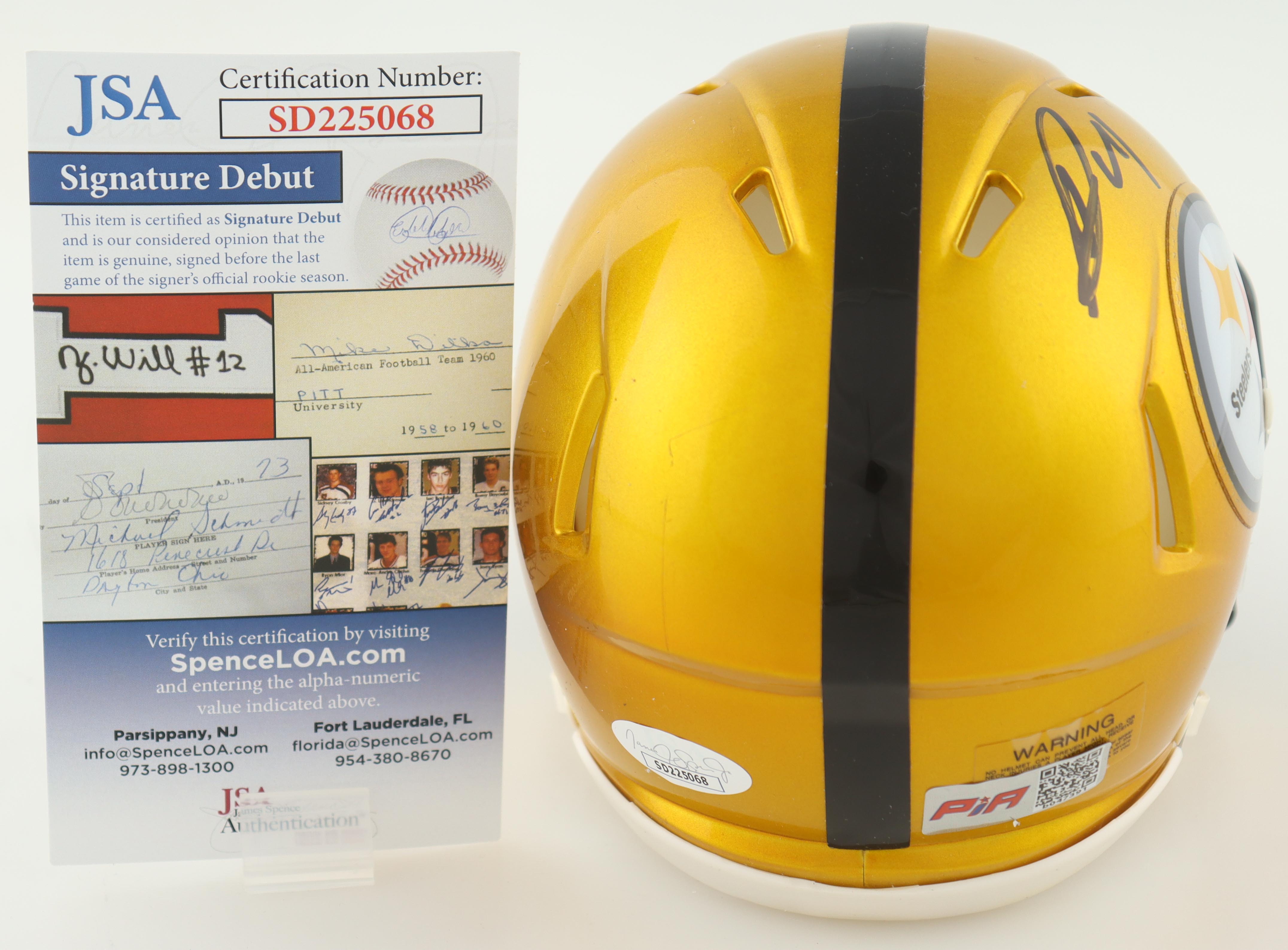 George Pickens Signed Steelers Flash Alternate Speed Mini Helmet (JSA) at PristineAuction.com George Pickens Signed Steelers Flash Alternate Speed Mini Helmet (JSA) at PristineAuction.com