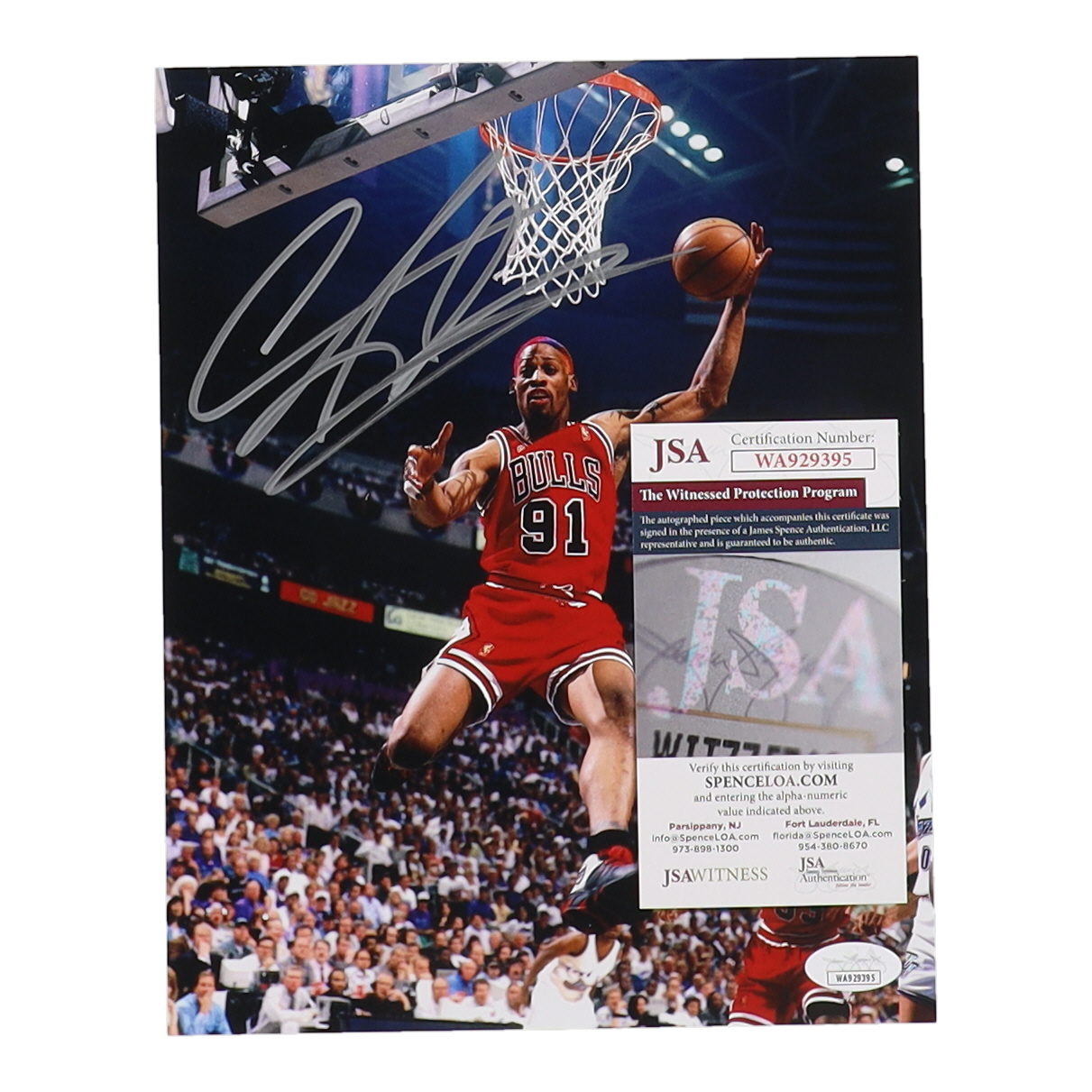 Dennis Rodman Signed Bulls 8x10 Photo (JSA) at PristineAuction.com Dennis Rodman Signed Bulls 8x10 Photo (JSA) at PristineAuction.com