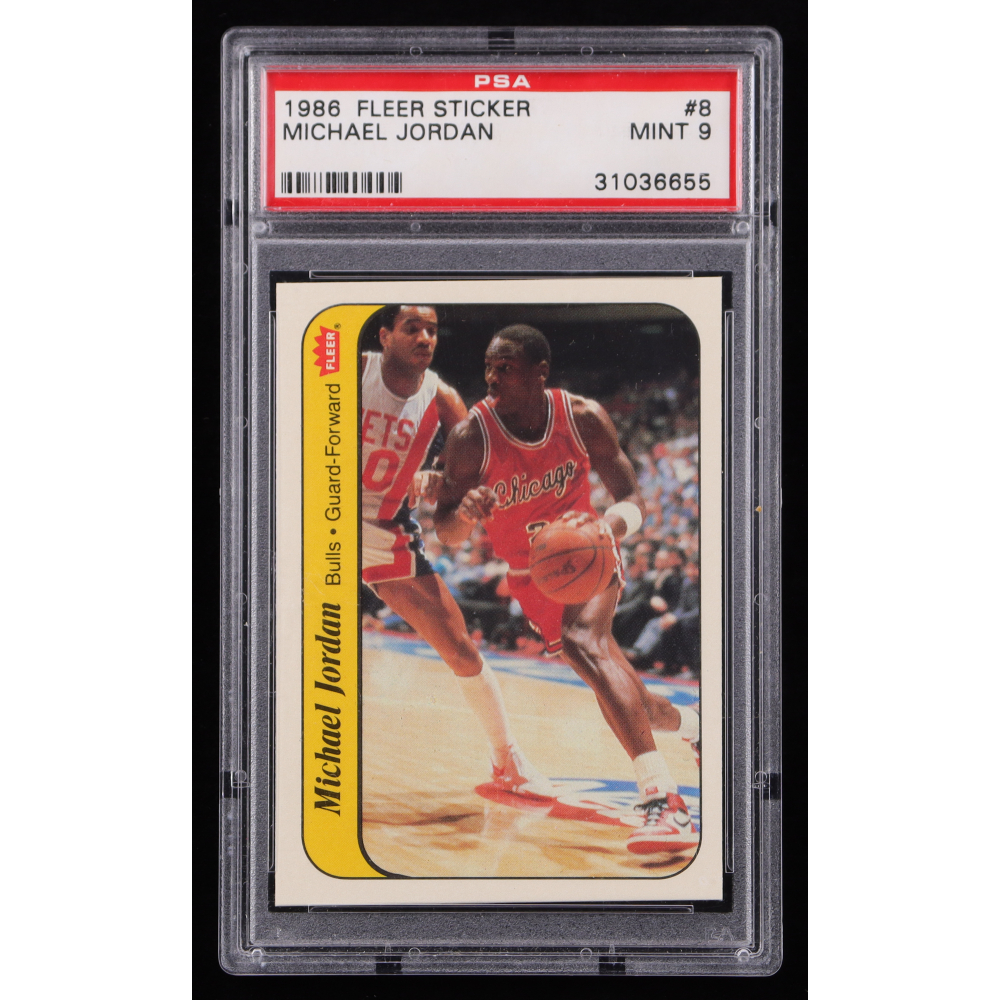 1987 fleer sticker michael jordan
