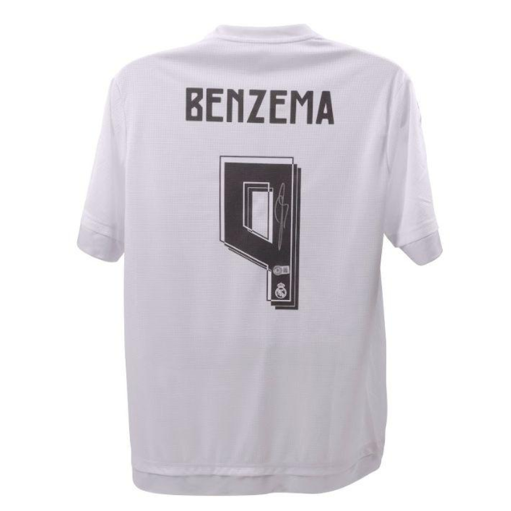 Maillot Karim Benzema Real Madrid - Dédicacé Signé - Adidas - Avec Certificat (COA)