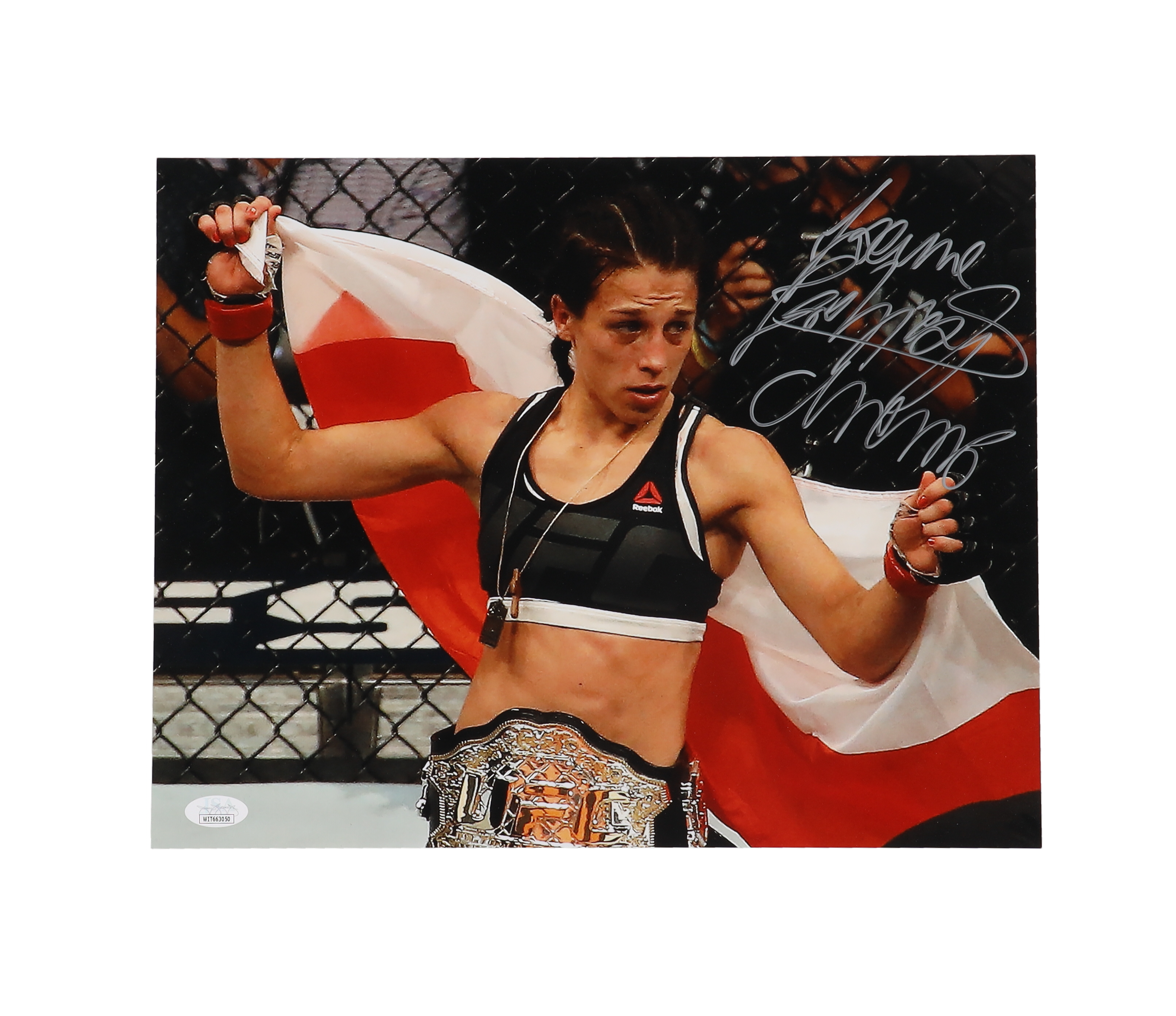 Joanna Jedrzejcyk Signed 11x14 UFC Photo (JSA) | Pristine Auction