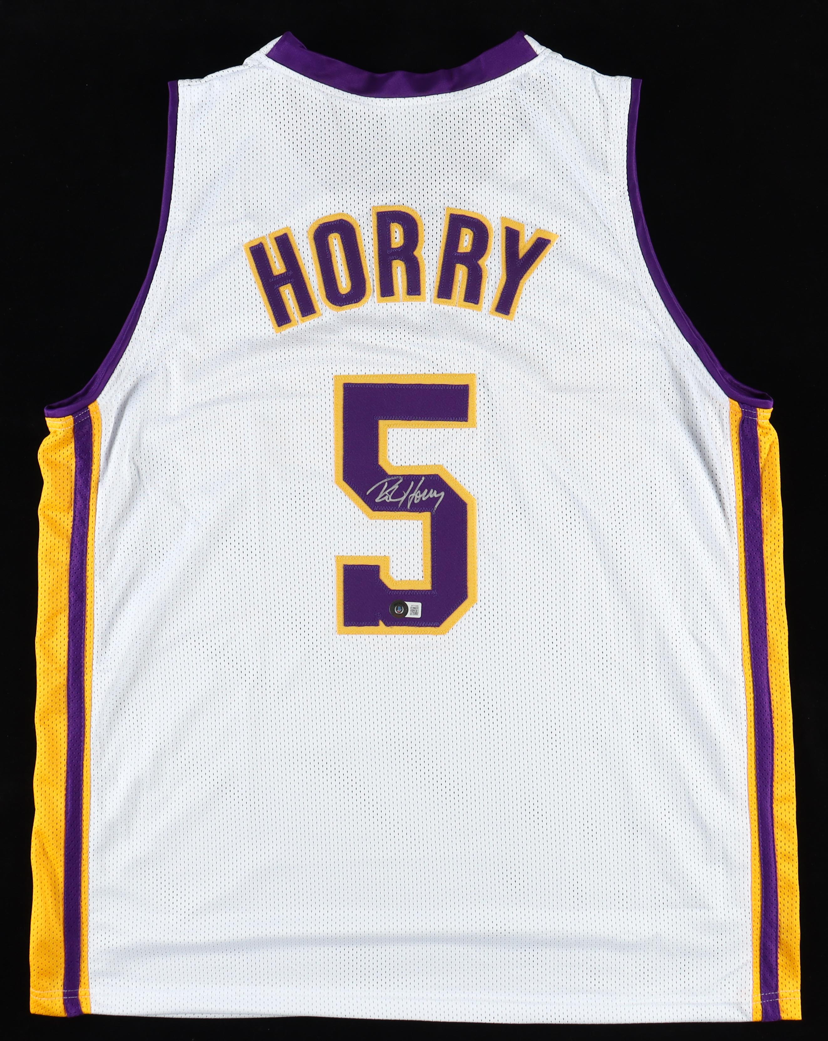 Robert Horry Signed Jersey (Beckett) at PristineAuction.com Robert Horry Signed Jersey (Beckett) at PristineAuction.com