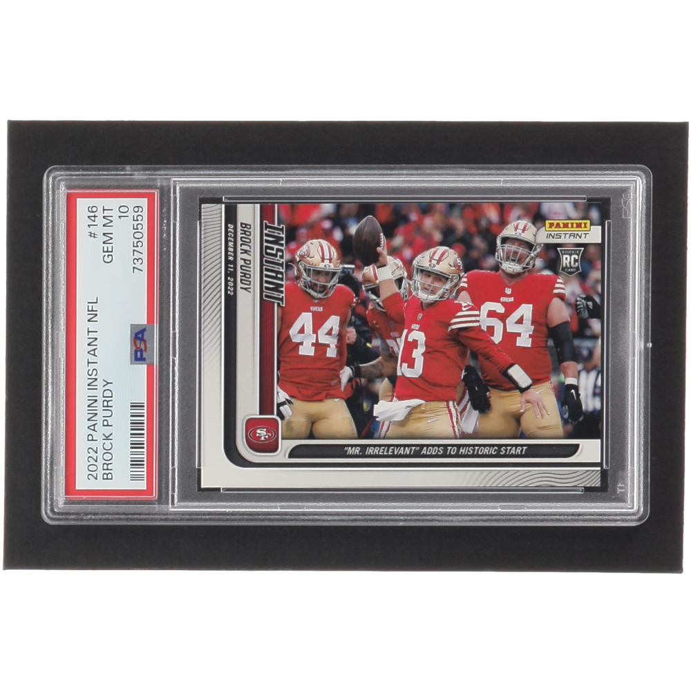 Brock Purdy 2022 Panini Instant 146 Rc Psa 10 Pristine Auction