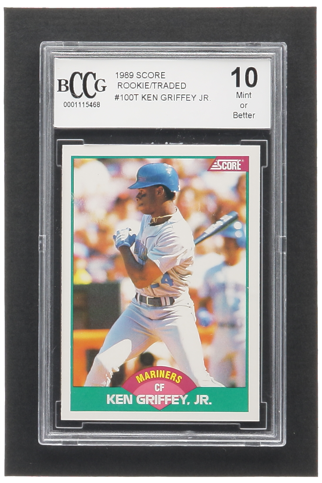 Ken Griffey Jr. 1989 Score Rookie/Traded #100T RC (BCCG 10) at PristineAuction.com Ken Griffey Jr. 1989 Score Rookie/Traded #100T RC (BCCG 10) at PristineAuction.com