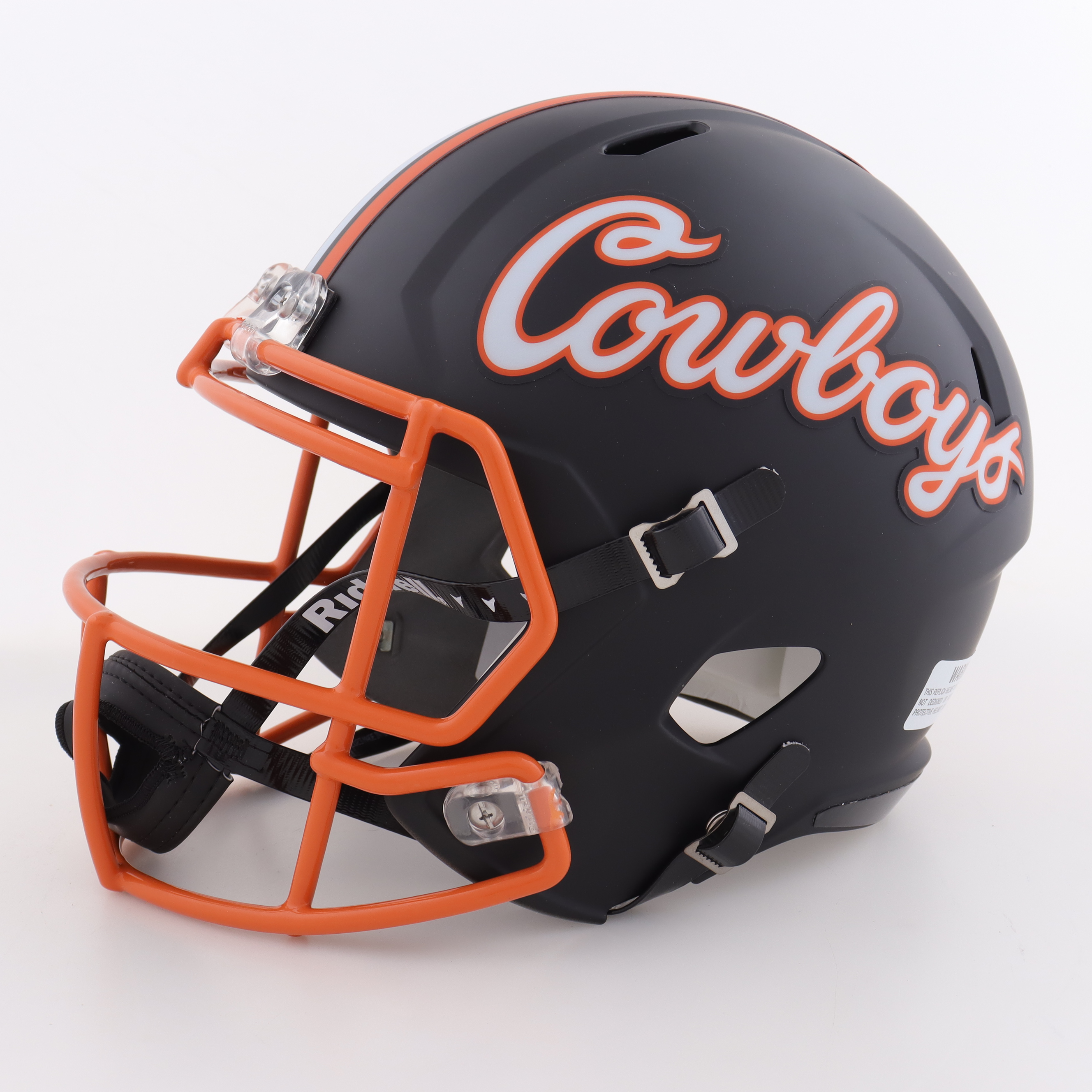 Barry Sanders & Thurman Thomas Signed Oklahoma State Cowboys Full Size Matte Black Speed Helmet Inscribed "Greatest College Backfield Ever" (Schwartz) at PristineAuction.com Barry Sanders & Thurman Thomas Signed Oklahoma State Cowboys Full Size Matte Black Speed Helmet Inscribed "Greatest College Backfield Ever" (Schwartz) at PristineAuction.com