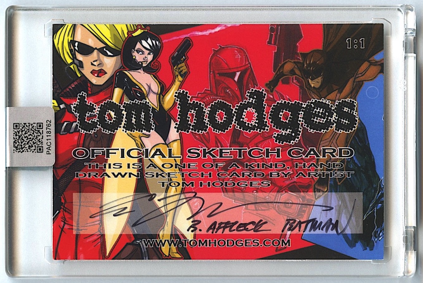 Batman | Ben Affleck | Original Art Sketch Card by Tom Hodges (1/1 Original Art) at PristineAuction.com Batman | Ben Affleck | Original Art Sketch Card by Tom Hodges (1/1 Original Art) at PristineAuction.com