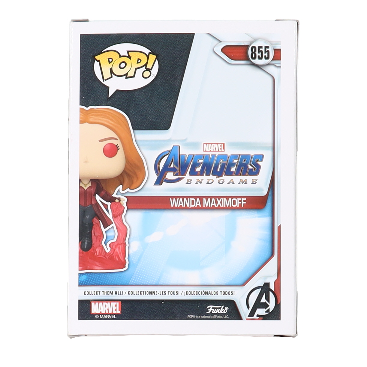 Elizabeth Olson Signed "Avengers Endgame" #855 Wanda Maximoff Funko Pop! Vinyl Figure (Beckett) at PristineAuction.com Elizabeth Olson Signed "Avengers Endgame" #855 Wanda Maximoff Funko Pop! Vinyl Figure (Beckett) at PristineAuction.com