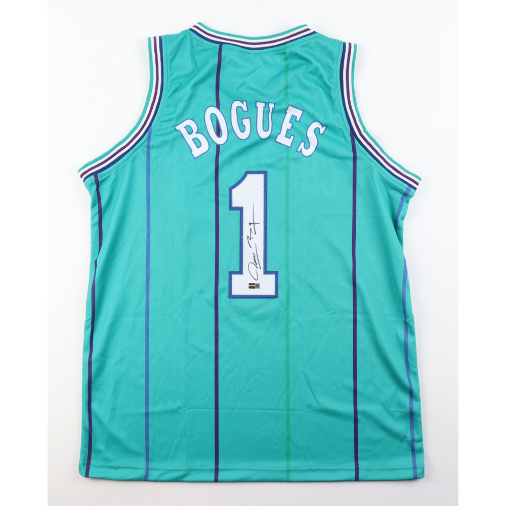 Muggsy Bogues Signed Jersey (CX By Steiner) Pristine Auction