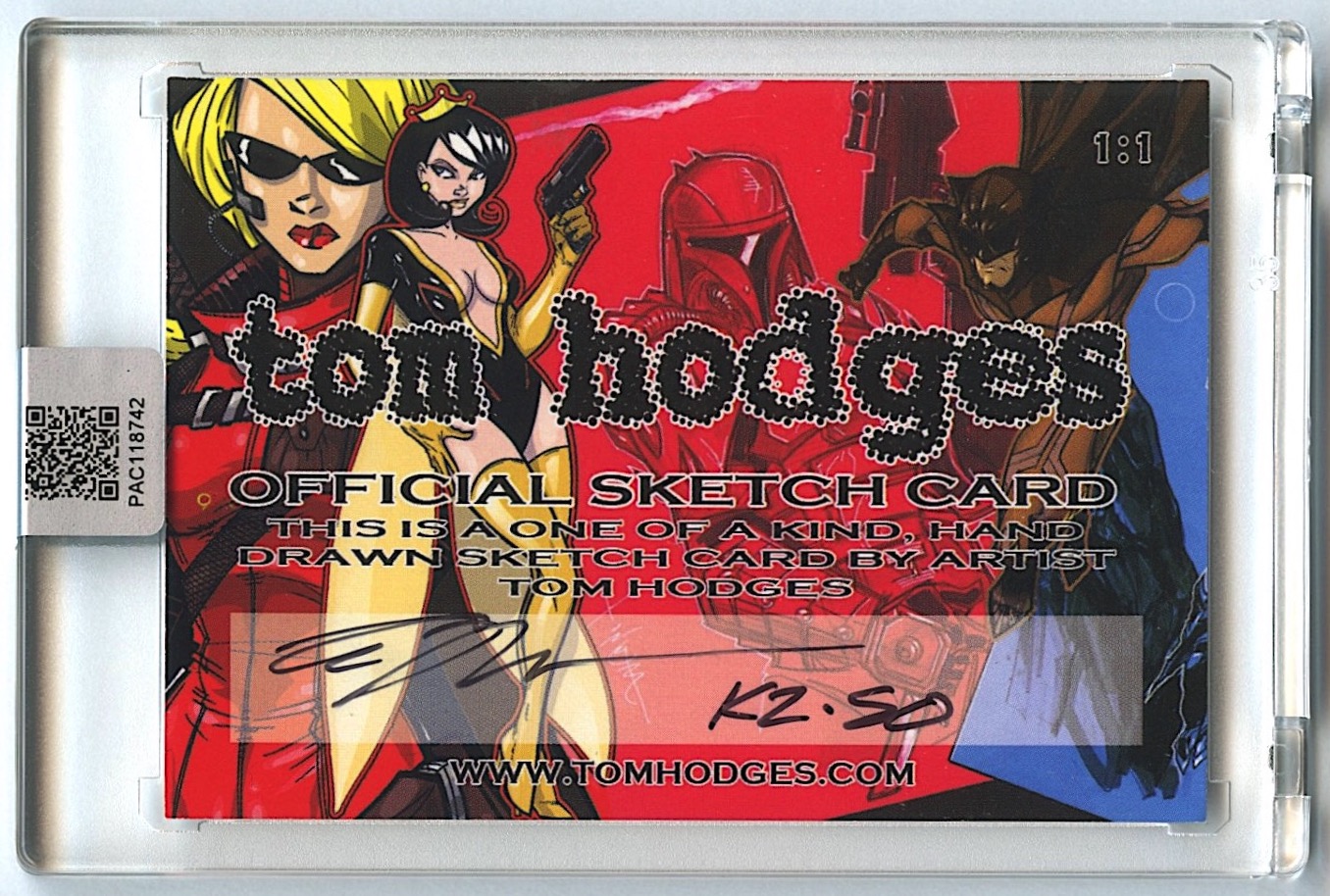 K-2SO | Star Wars | Original Art Sketch Card by Tom Hodges (1/1 Original Art) at PristineAuction.com K-2SO | Star Wars | Original Art Sketch Card by Tom Hodges (1/1 Original Art) at PristineAuction.com