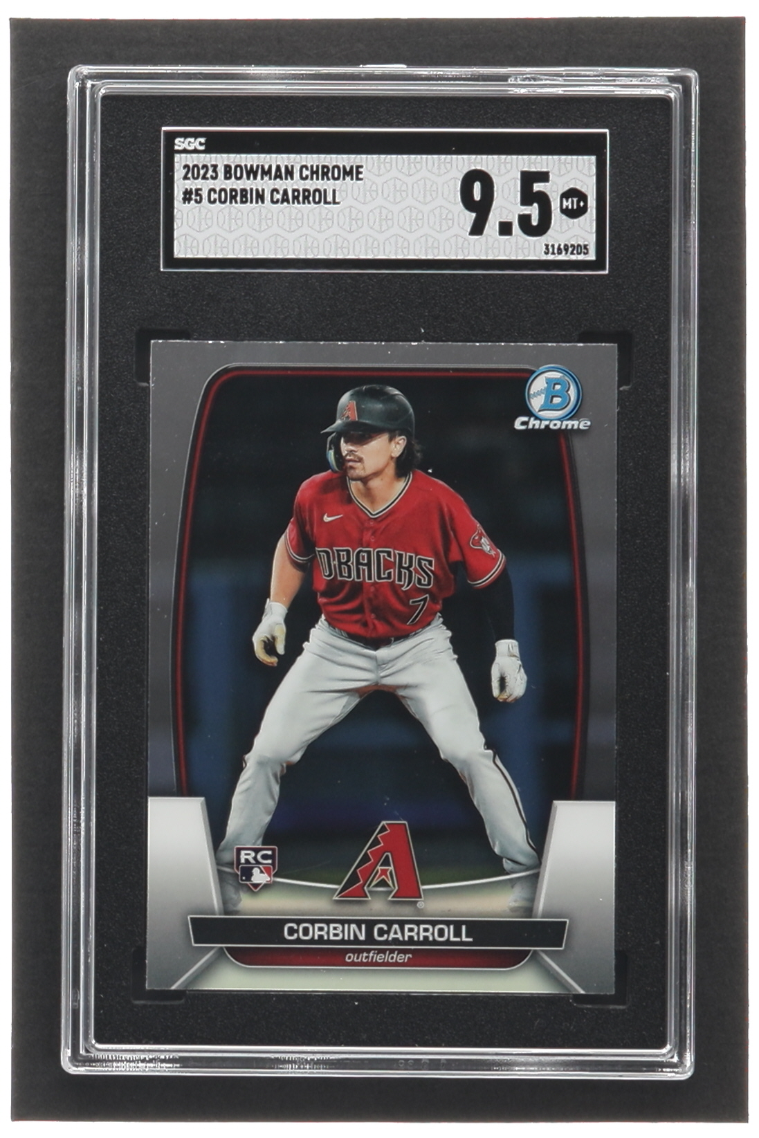 Corbin Carroll 2023 Bowman Chrome #5 RC (SGC 9.5) at PristineAuction.com Corbin Carroll 2023 Bowman Chrome #5 RC (SGC 9.5) at PristineAuction.com