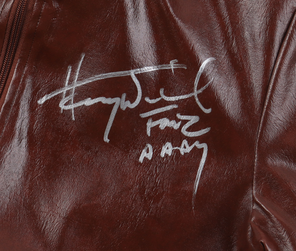 Henry Winkler Signed "Happy Days" Jacket Inscribed "Aaay, Fonz" (CX By Steiner) at PristineAuction.com Henry Winkler Signed "Happy Days" Jacket Inscribed "Aaay, Fonz" (CX By Steiner) at PristineAuction.com