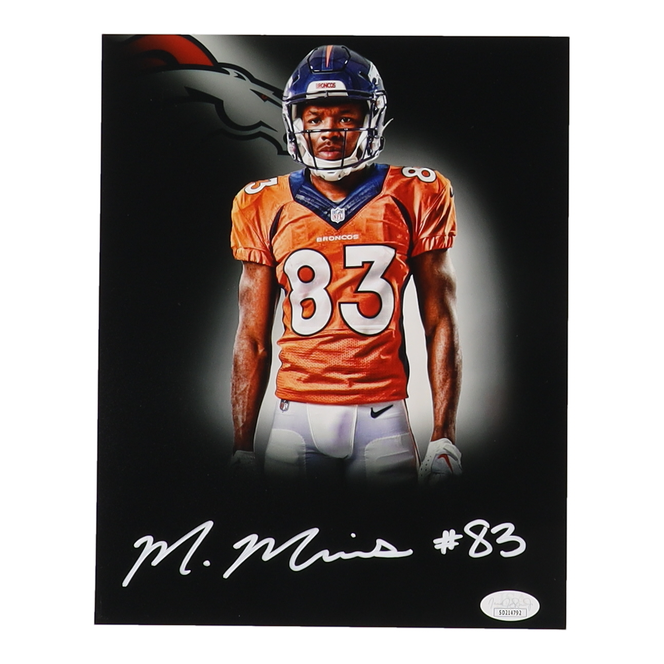 Marvin Mims Jr. Signed Broncos 8x10 Photo (JSA) at PristineAuction.com Marvin Mims Jr. Signed Broncos 8x10 Photo (JSA) at PristineAuction.com