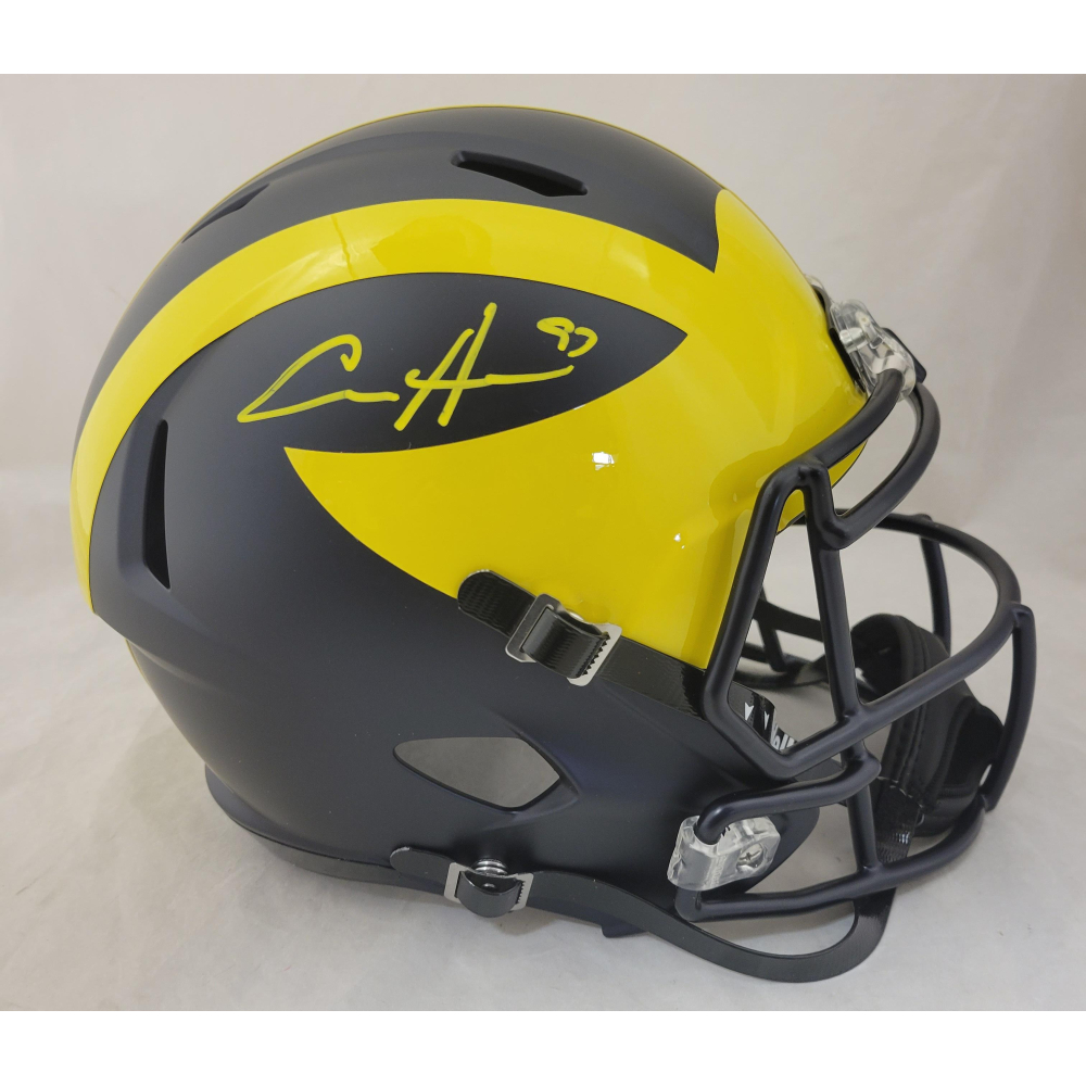 Aidan Hutchinson Signed Michigan Wolverines Full-Size Speed Helmet