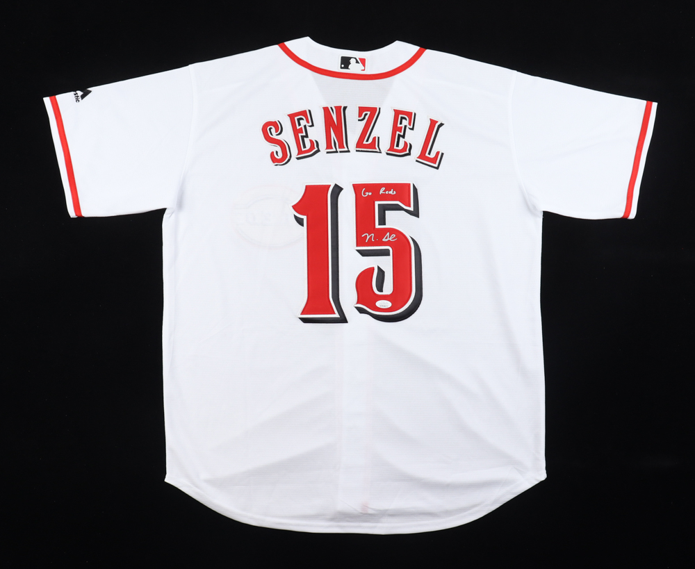Nick Senzel Signed Jersey Inscribed "Go Reds" (JSA) at PristineAuction.com Nick Senzel Signed Jersey Inscribed "Go Reds" (JSA) at PristineAuction.com