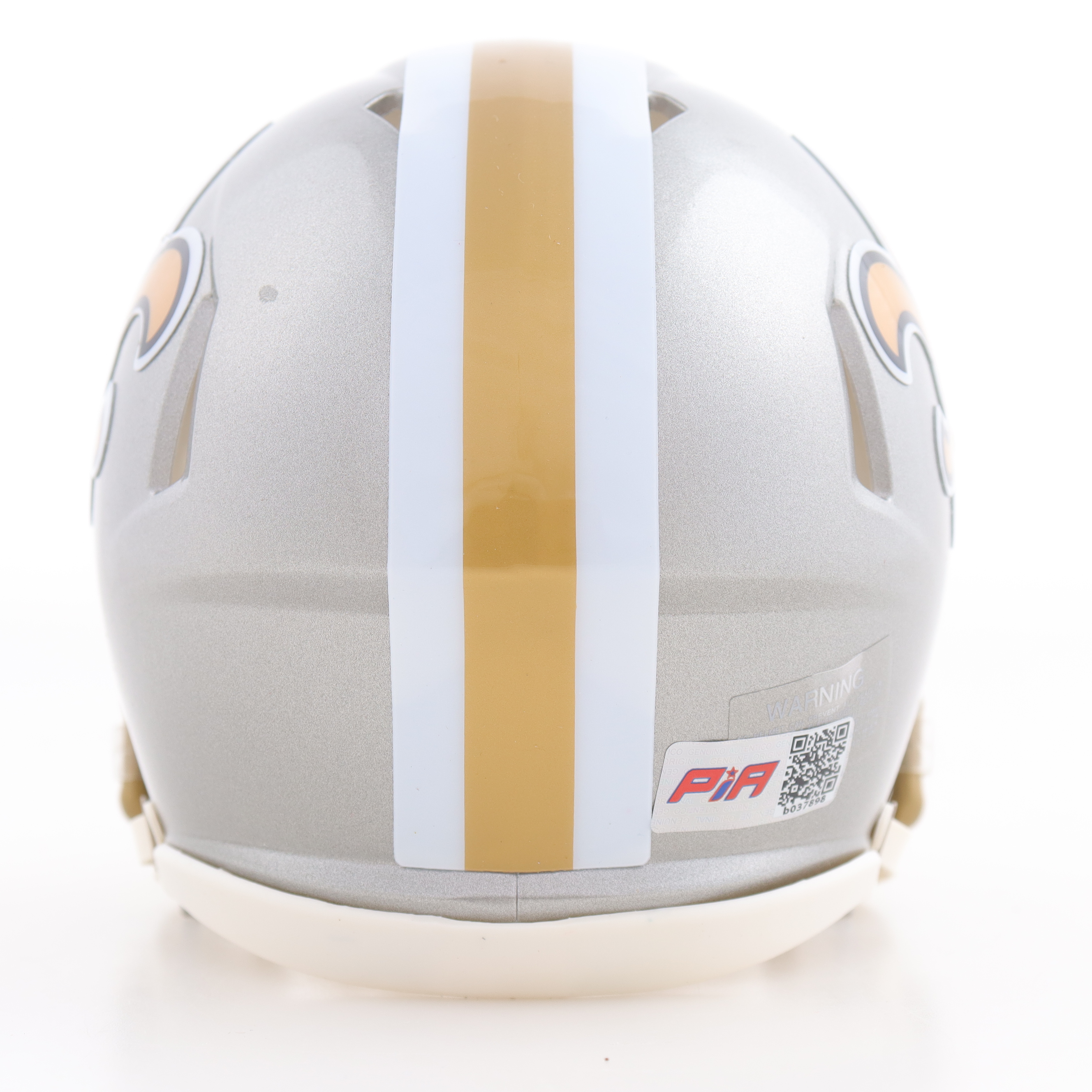 Isaiah Foskey Signed Saints Flash Alternate Speed Mini Helmet (PIA) at PristineAuction.com Isaiah Foskey Signed Saints Flash Alternate Speed Mini Helmet (PIA) at PristineAuction.com