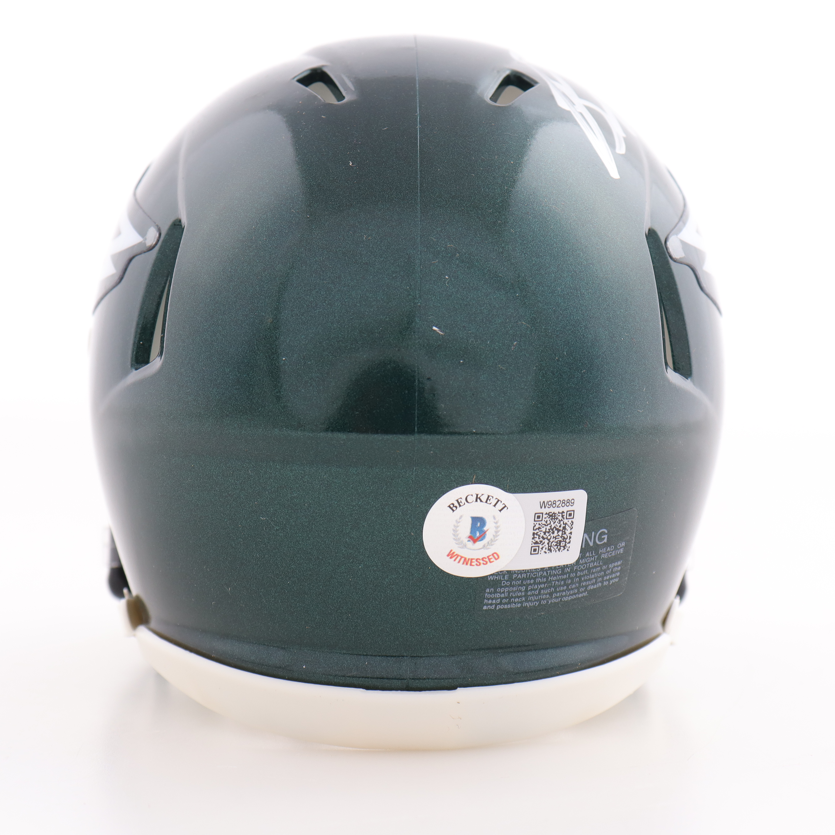 Brandon Graham Signed Eagles Speed Mini Helmet (Beckett) at PristineAuction.com Brandon Graham Signed Eagles Speed Mini Helmet (Beckett) at PristineAuction.com