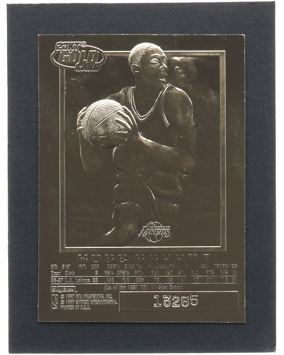 Kobe Bryant 1996-97 Skybox E-X2000 Sky Blue 23Kt Gold RC at PristineAuction.com Kobe Bryant 1996-97 Skybox E-X2000 Sky Blue 23Kt Gold RC at PristineAuction.com