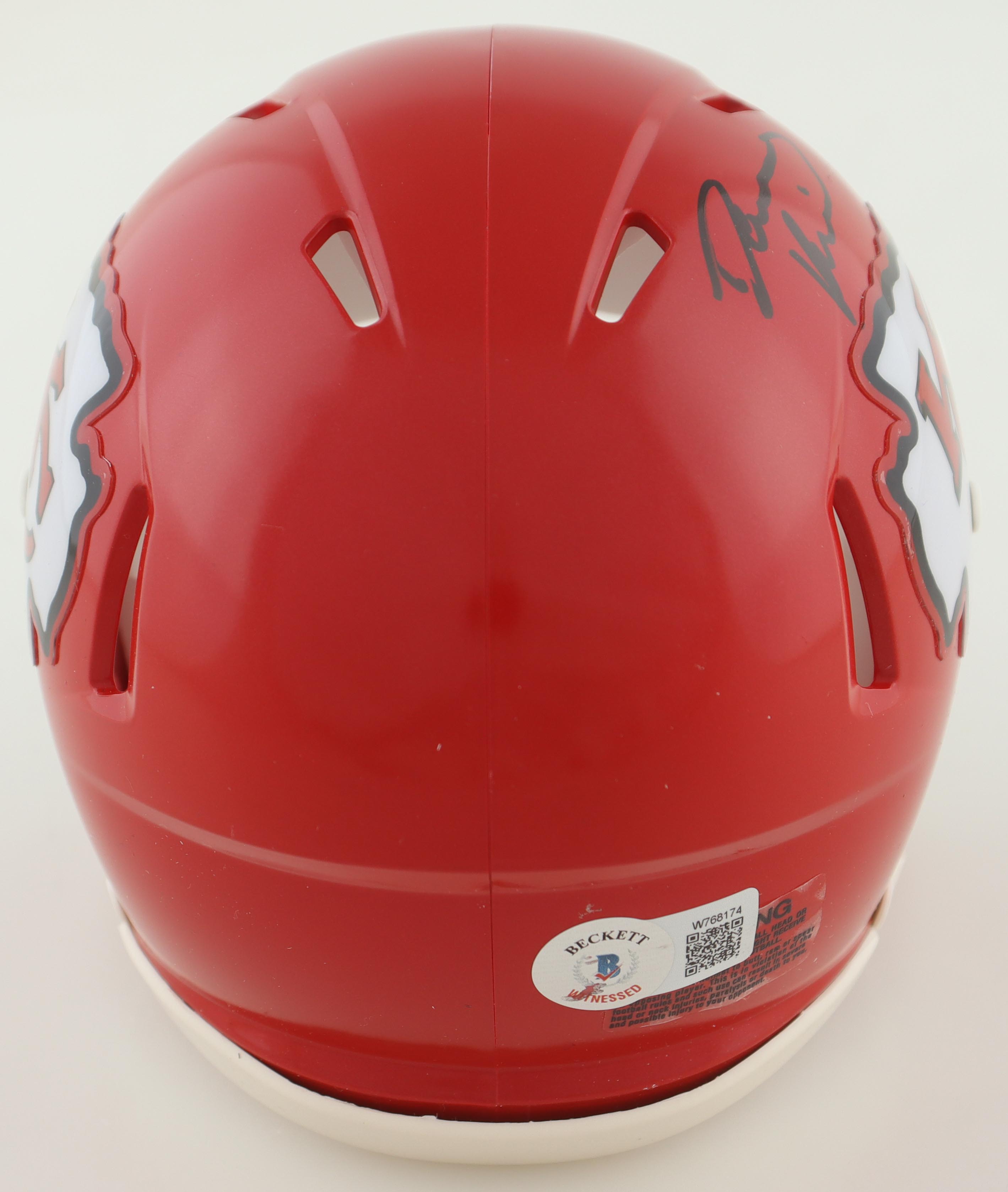 Darian Kinnard Signed Chiefs Speed Mini Helmet (Beckett) at PristineAuction.com Darian Kinnard Signed Chiefs Speed Mini Helmet (Beckett) at PristineAuction.com