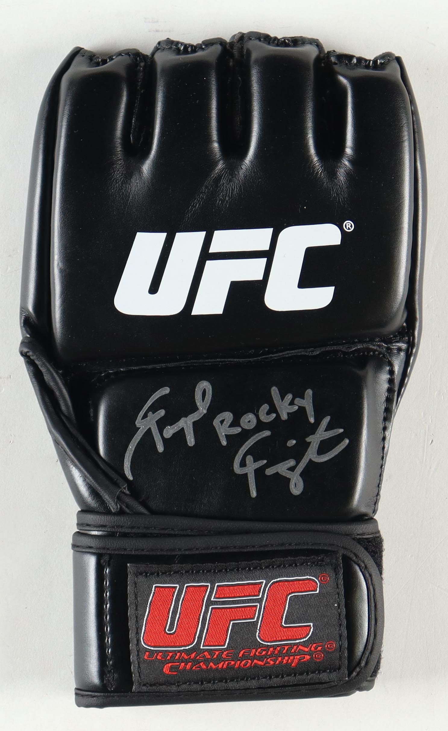 Raquel Pennington Signed UFC Glove Inscribed "Rocky" (JSA) at PristineAuction.com Raquel Pennington Signed UFC Glove Inscribed "Rocky" (JSA) at PristineAuction.com