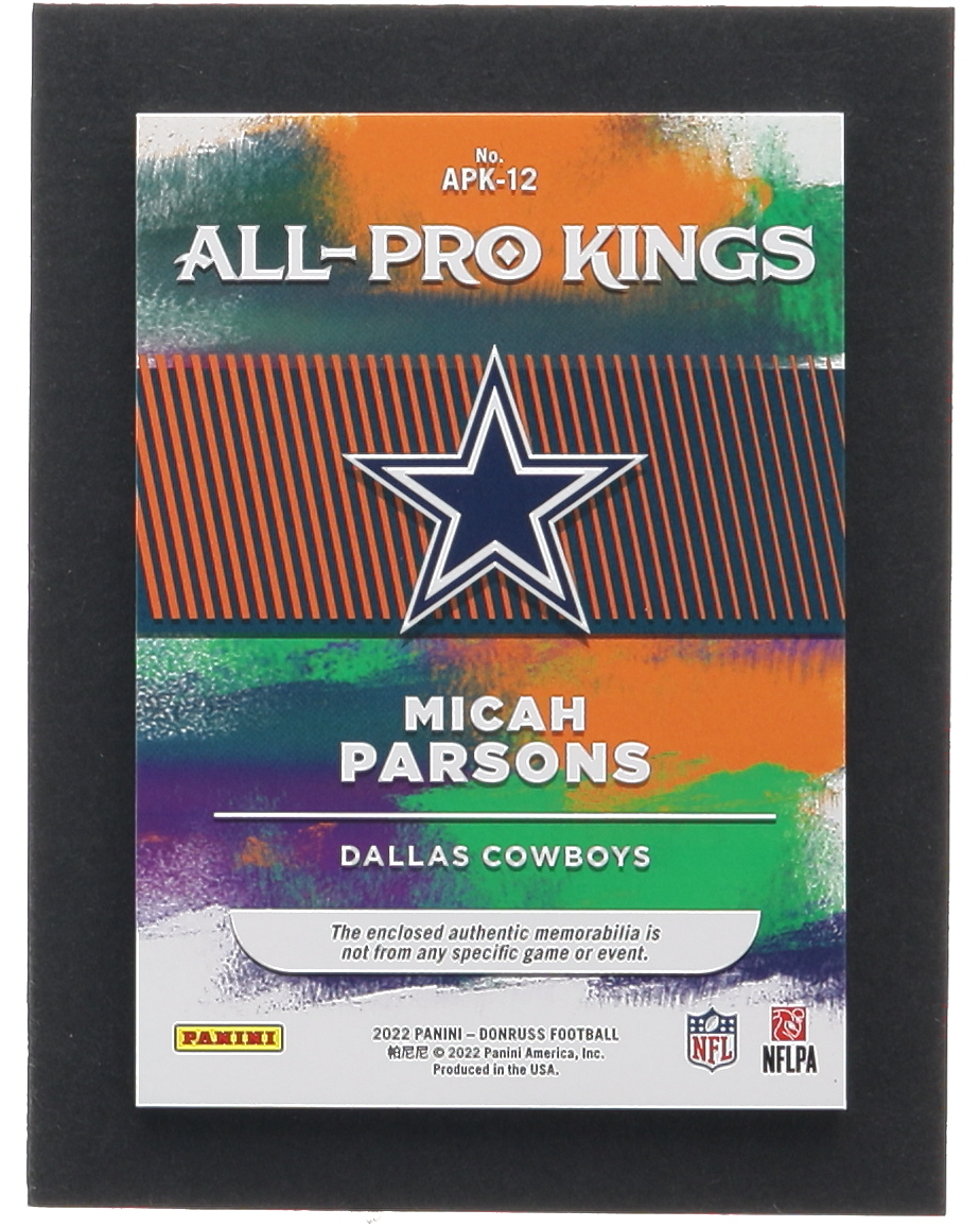 Micah Parsons 2022 Donruss All Pro Kings Jerseys #12 #167/349 at PristineAuction.com Micah Parsons 2022 Donruss All Pro Kings Jerseys #12 #167/349 at PristineAuction.com