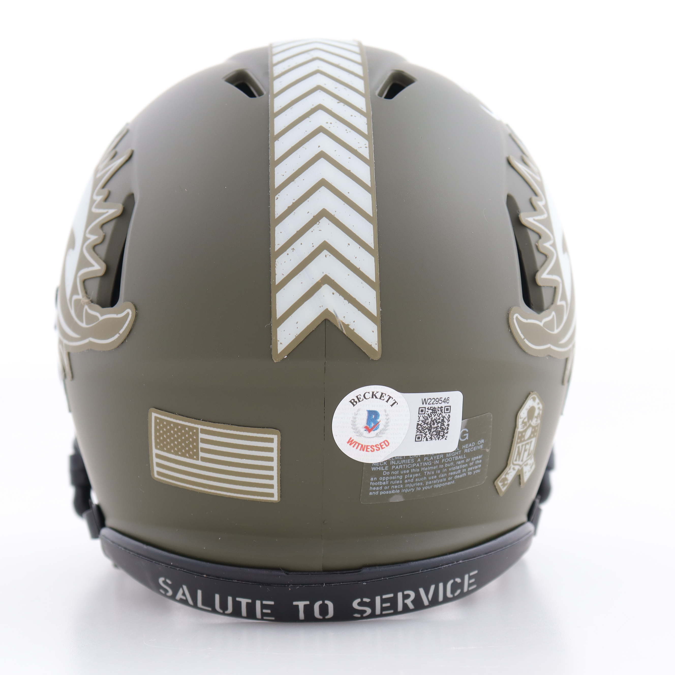 Tyreek Hill Signed Dolphins Salute to Service Alternate Speed Mini Helmet (Beckett) at PristineAuction.com Tyreek Hill Signed Dolphins Salute to Service Alternate Speed Mini Helmet (Beckett) at PristineAuction.com
