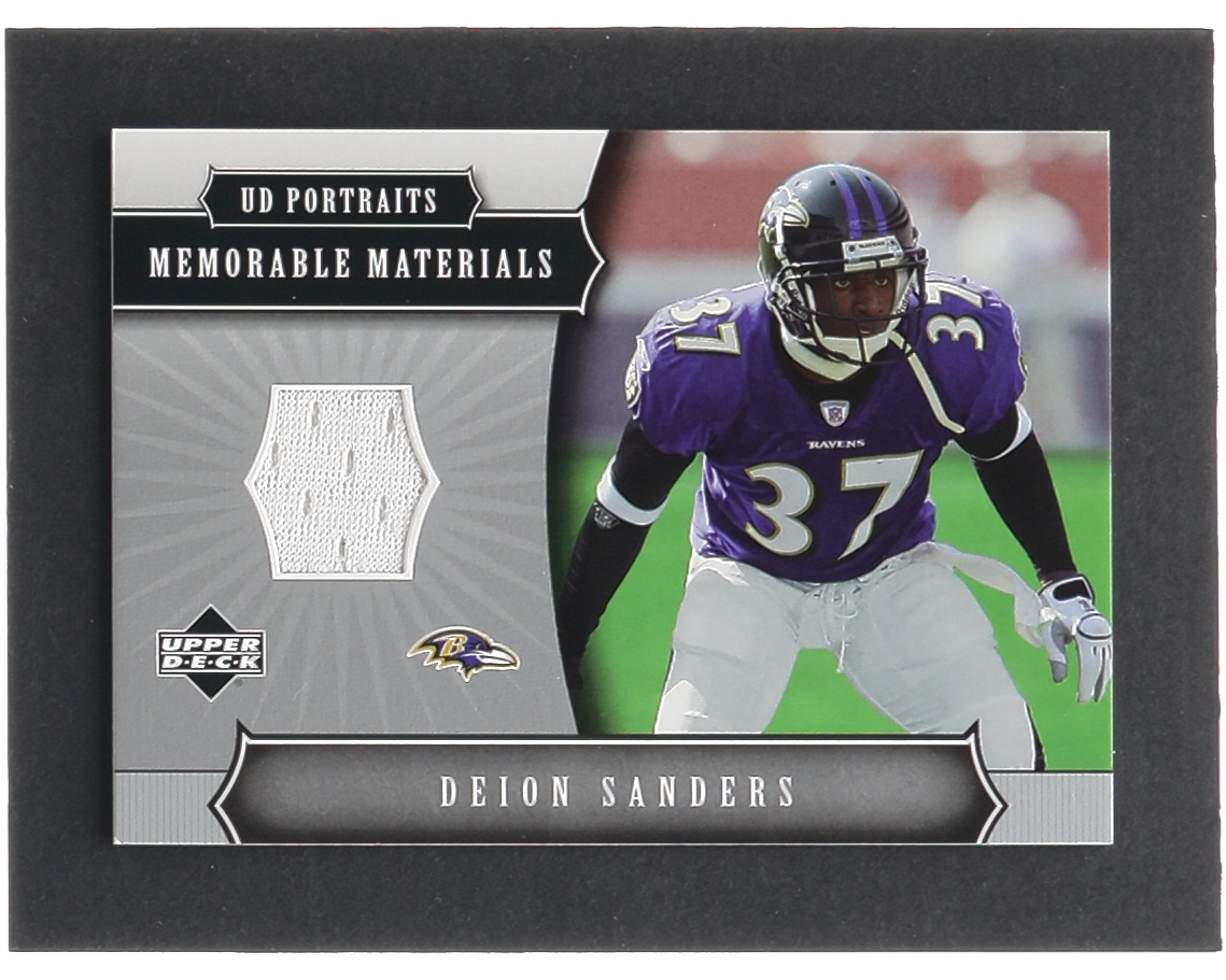 Deion Sanders 2005 UD Portraits Memorable Materials #MMDS at PristineAuction.com Deion Sanders 2005 UD Portraits Memorable Materials #MMDS at PristineAuction.com