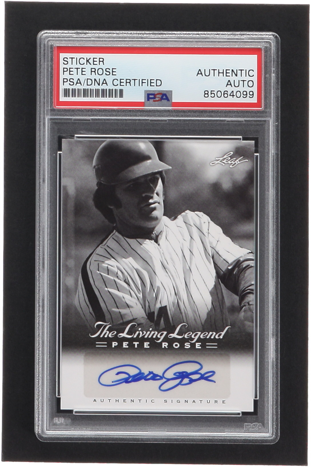 Pete Rose 2012 Leaf Pete Rose The Living Legend Autographs #AU29 (PSA Authentic) at PristineAuction.com Pete Rose 2012 Leaf Pete Rose The Living Legend Autographs #AU29 (PSA Authentic) at PristineAuction.com