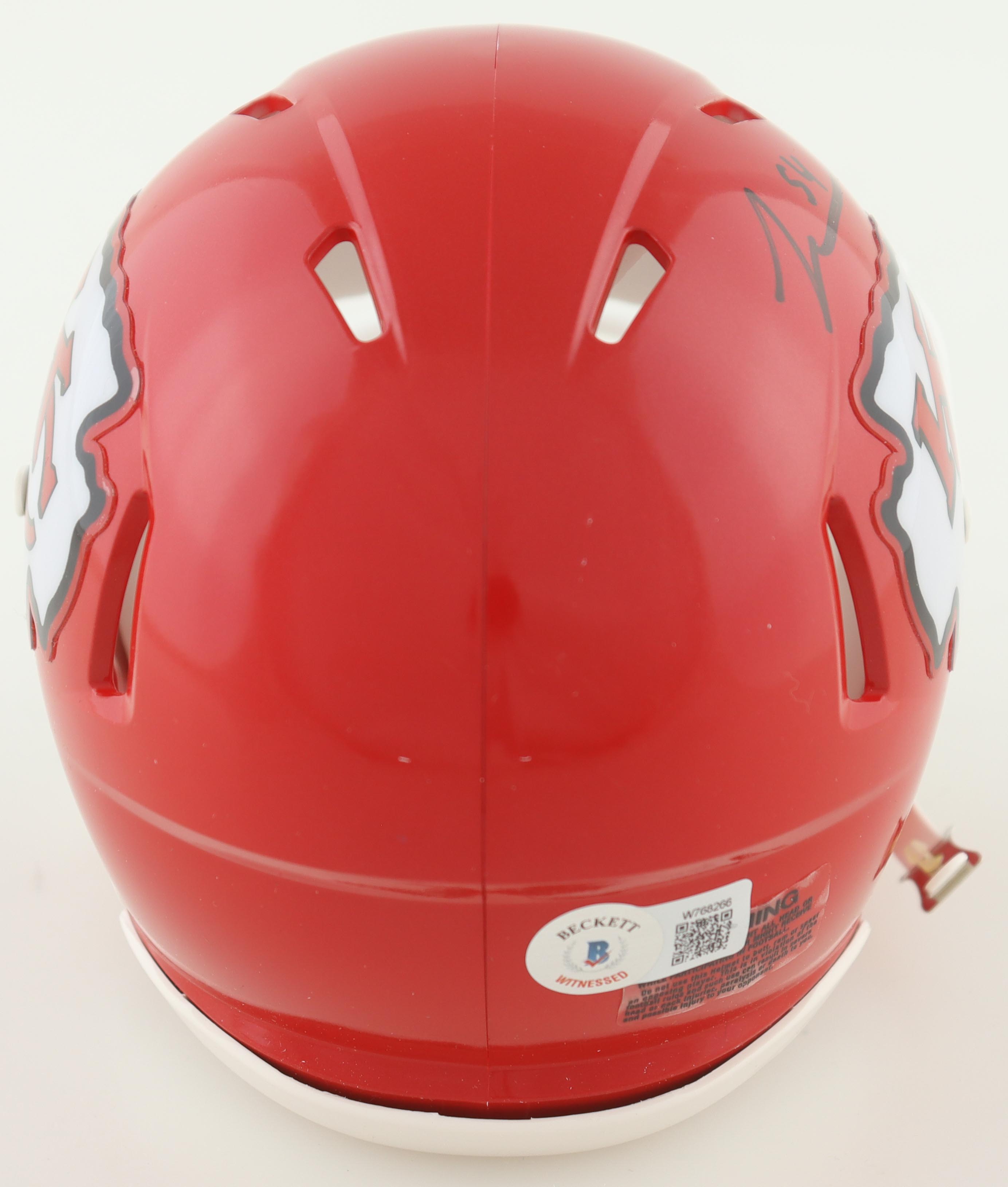 Leo Chenal Signed Chiefs Speed Mini Helmet (Beckett) at PristineAuction.com Leo Chenal Signed Chiefs Speed Mini Helmet (Beckett) at PristineAuction.com