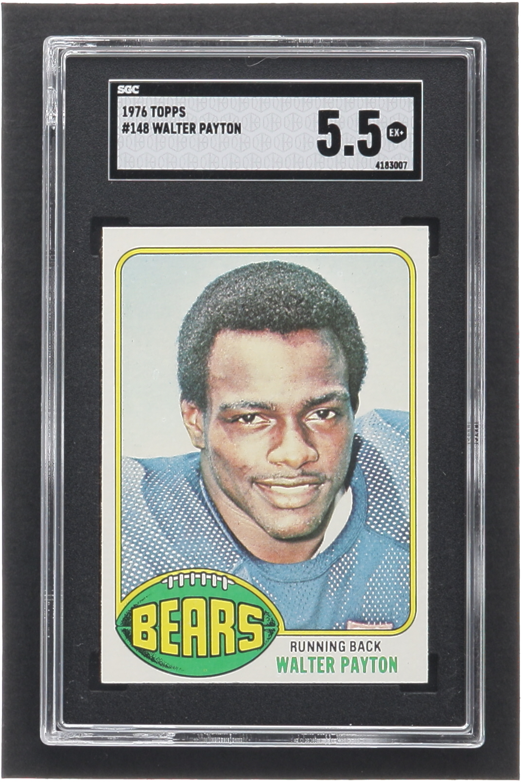 Walter Payton 1976 Topps #148 RC (SGC 5.5) at PristineAuction.com Walter Payton 1976 Topps #148 RC (SGC 5.5) at PristineAuction.com