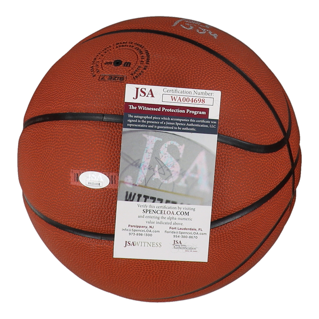 Bill Wennington Signed NCAA Basketball Inscribed "SJU" (JSA) at PristineAuction.com Bill Wennington Signed NCAA Basketball Inscribed "SJU" (JSA) at PristineAuction.com