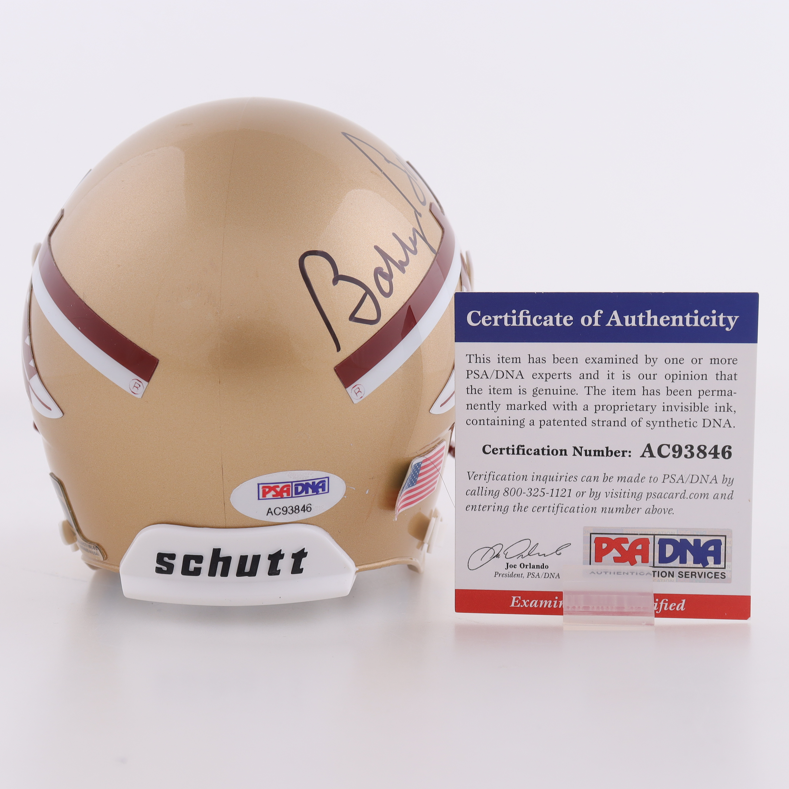 Bobby Bowden Signed Florida State Seminoles Mini Helmet (PSA) at PristineAuction.com Bobby Bowden Signed Florida State Seminoles Mini Helmet (PSA) at PristineAuction.com