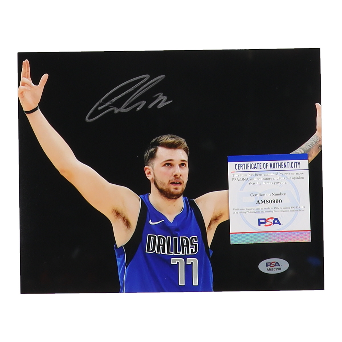 Luka Doncic Signed Mavericks 8x10 Photo (PSA) at PristineAuction.com Luka Doncic Signed Mavericks 8x10 Photo (PSA) at PristineAuction.com