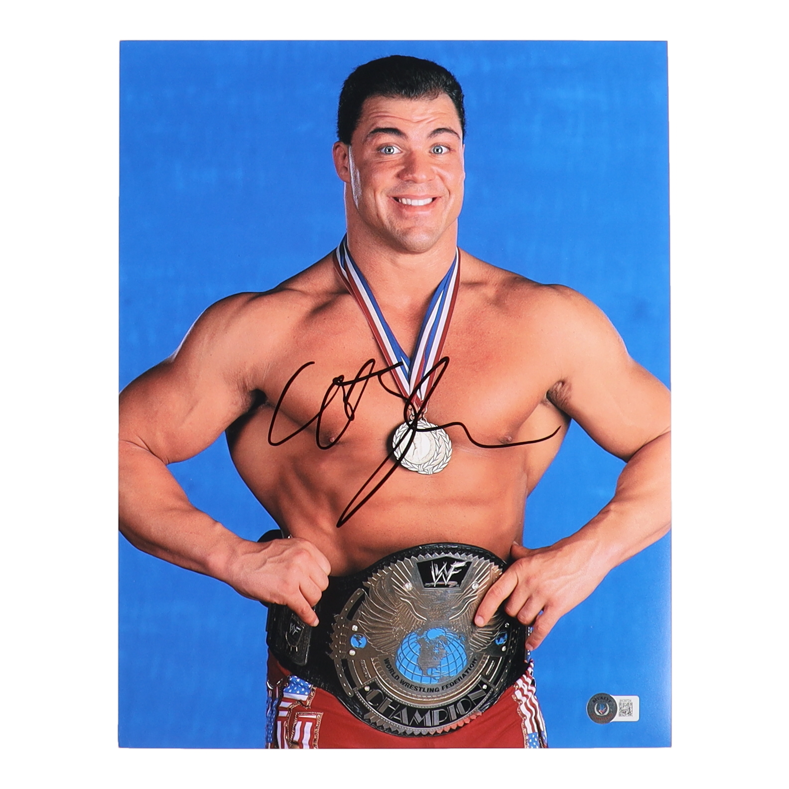 Kurt Angle Signed WWE 11x14 Photo (Beckett) at PristineAuction.com Kurt Angle Signed WWE 11x14 Photo (Beckett) at PristineAuction.com