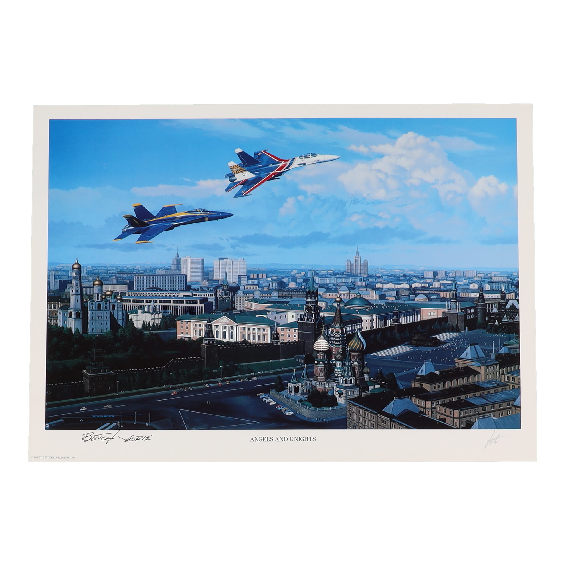 Roy Marlin "Butch" Voris Signed "Angels and Knights" 11.5x16 Stan Stokes Lithograph (AIV) at PristineAuction.com Roy Marlin "Butch" Voris Signed "Angels and Knights" 11.5x16 Stan Stokes Lithograph (AIV) at PristineAuction.com