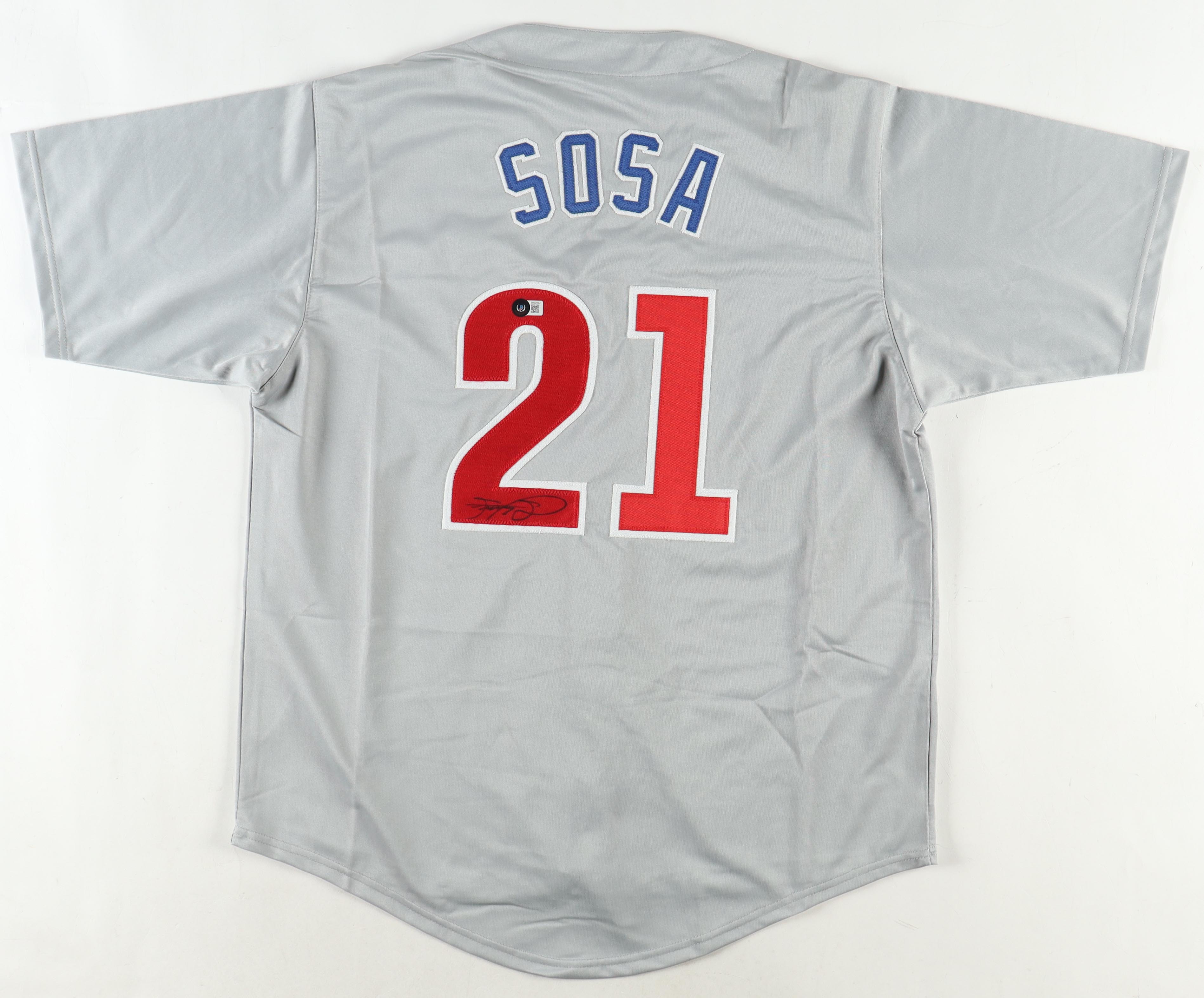 Sammy Sosa Signed Jersey (Beckett) at PristineAuction.com Sammy Sosa Signed Jersey (Beckett) at PristineAuction.com