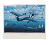James E. Swett Signed "The Unlucky Eight" 18x22 Stan Stokes Lithograph (AIV) at PristineAuction.com