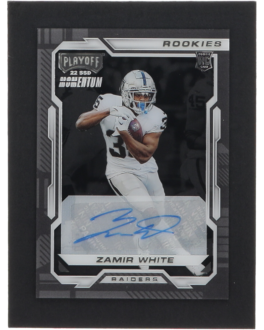Zamir White 2022 Panini Chronicles Playoff Momentum Rookies Autographs #30 RC at PristineAuction.com Zamir White 2022 Panini Chronicles Playoff Momentum Rookies Autographs #30 RC at PristineAuction.com