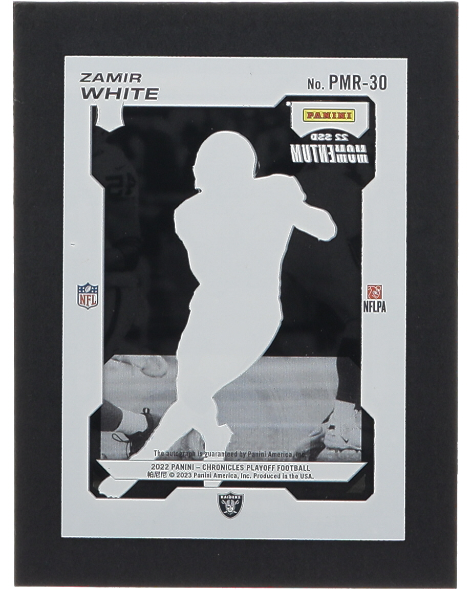 Zamir White 2022 Panini Chronicles Playoff Momentum Rookies Autographs #30 RC at PristineAuction.com Zamir White 2022 Panini Chronicles Playoff Momentum Rookies Autographs #30 RC at PristineAuction.com